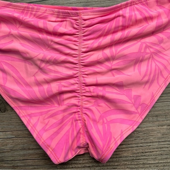 Xhilaration Ribbed Bralette Ruched Cheeky Bikini - Picture 7 of 8